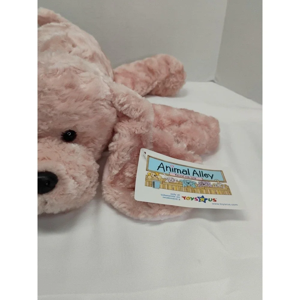 2000 Toys R Us Animal Alley Pink Puppy Dog Plush Stuffed Animal 13
